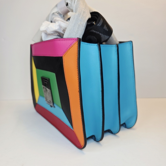 Karl Lagerfeld Multicolor Geometric Handbag - Picture 4 of 12